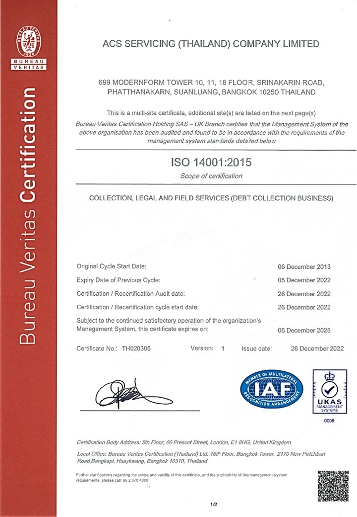 ISO Certification of ACSS